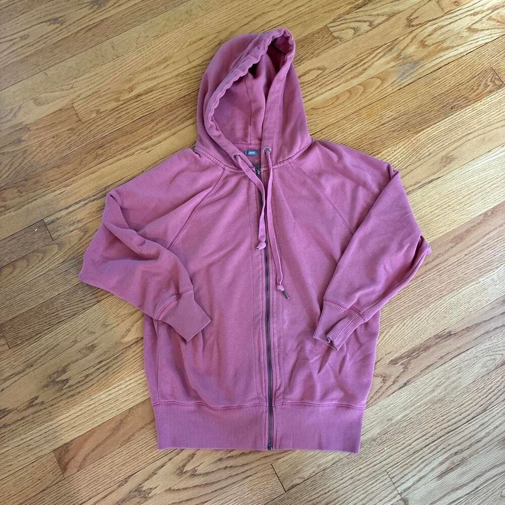 Aerie Pinky/Red Zip Up Hoodie